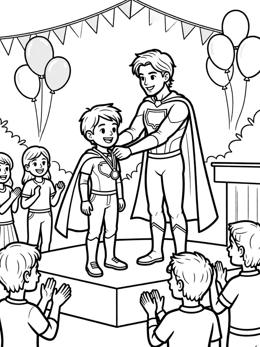 A sidekick graduation ceremony to full hero status