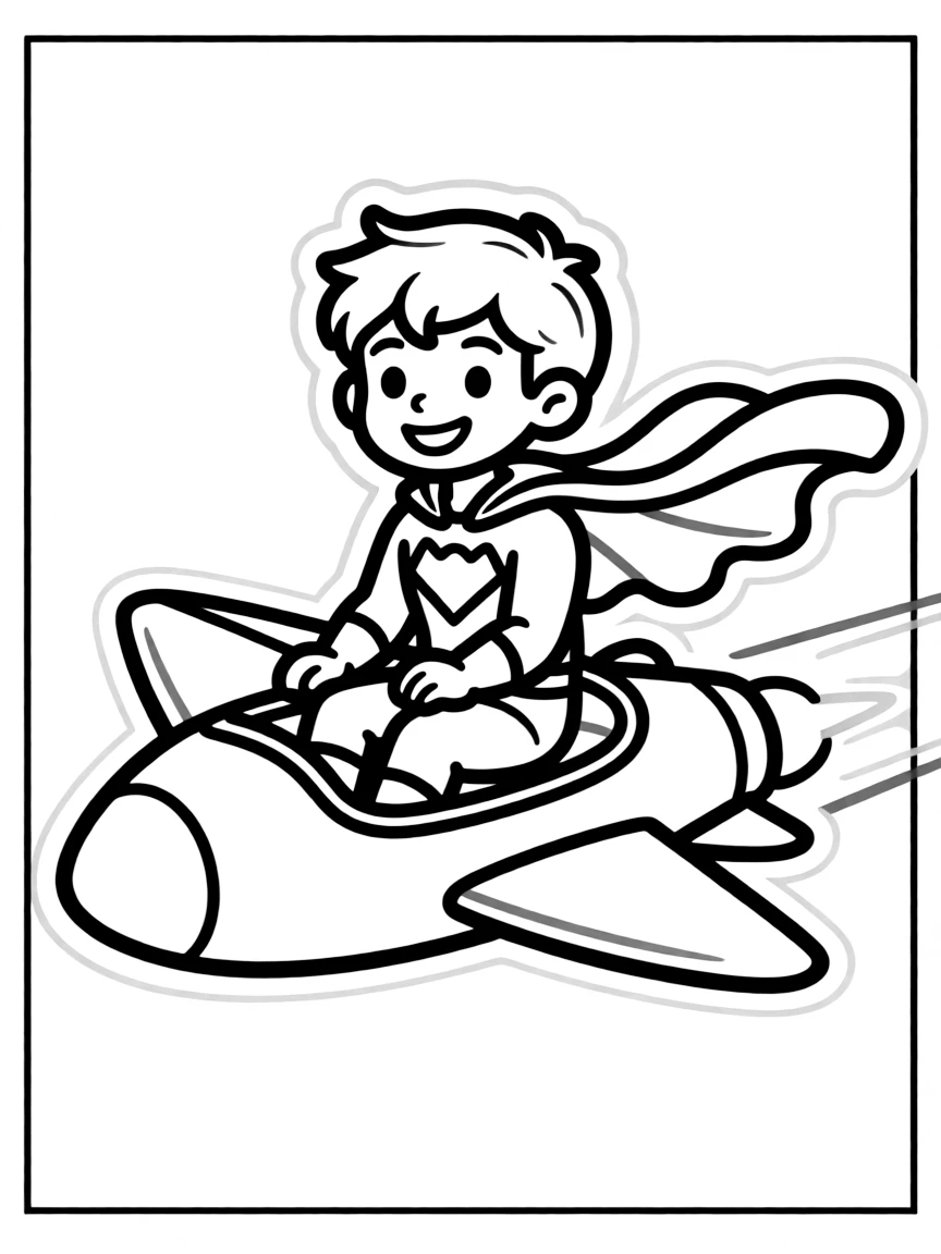 A hero's invisible jet with only the hero visible inside