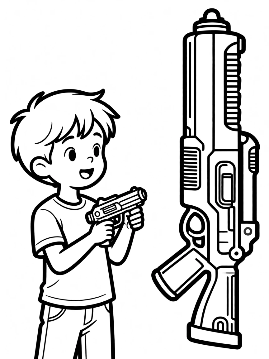 A miniaturized weapon that expands when activated