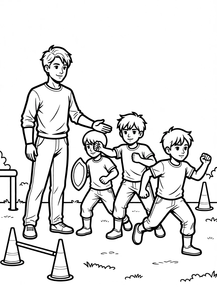 A mentor training the next generation of heroes