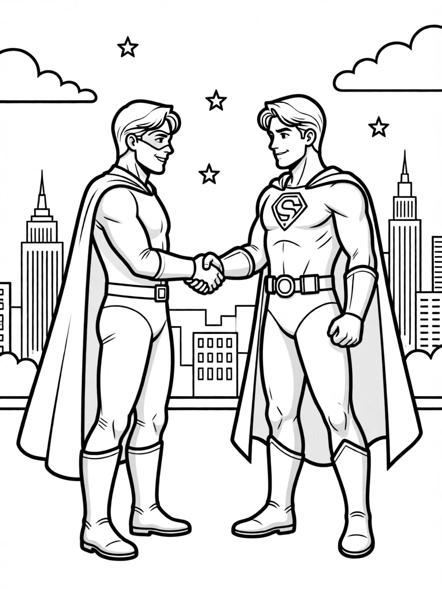 A first meeting between two legendary heroes
