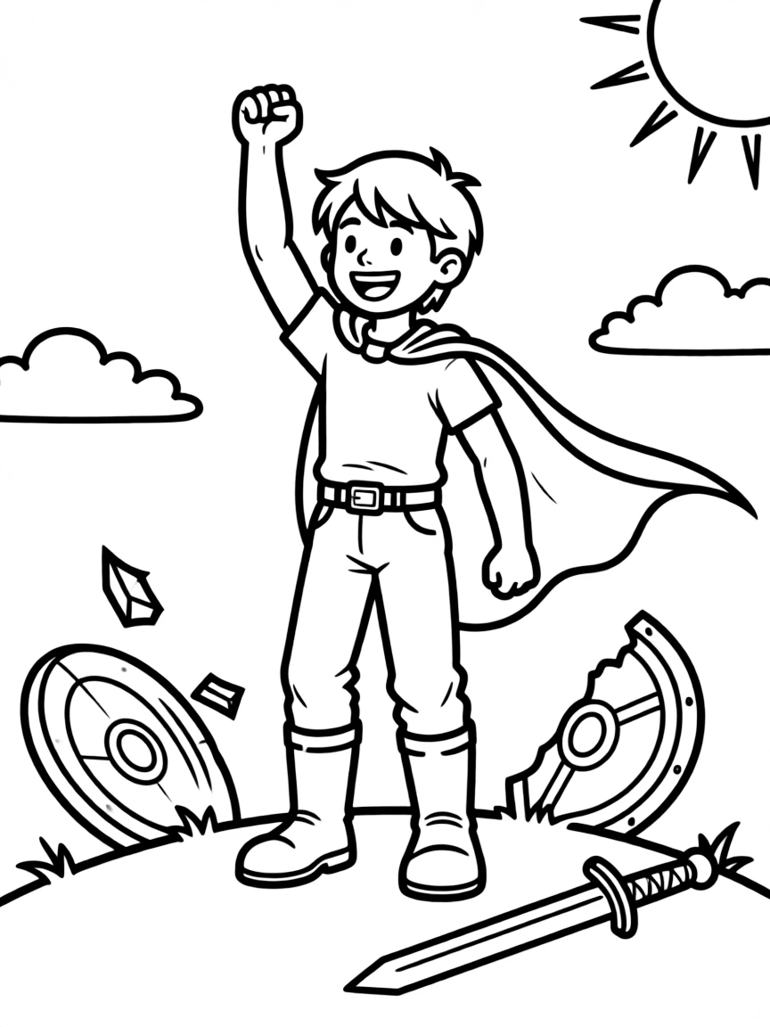 A hero's triumphant return after defeat