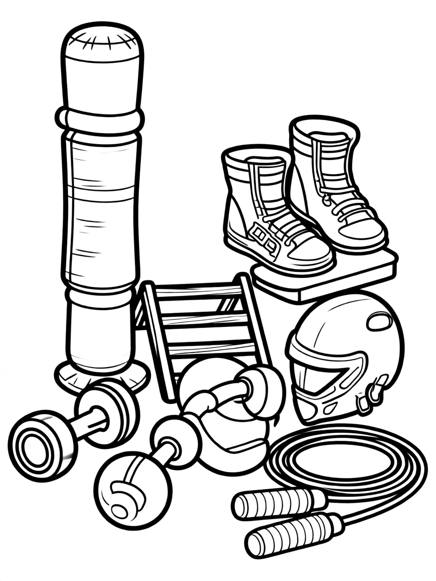 A hero's training equipment designed for super powers