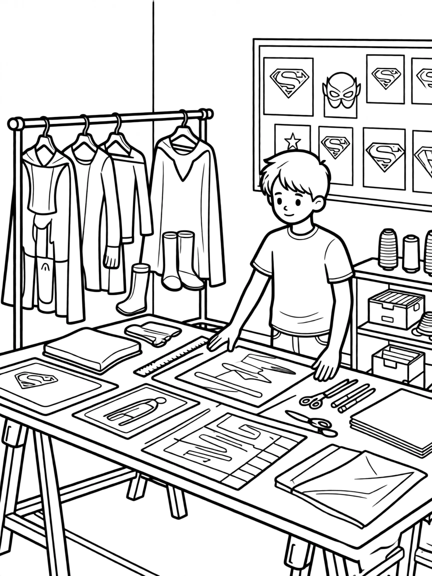 A hero's costume design workshop