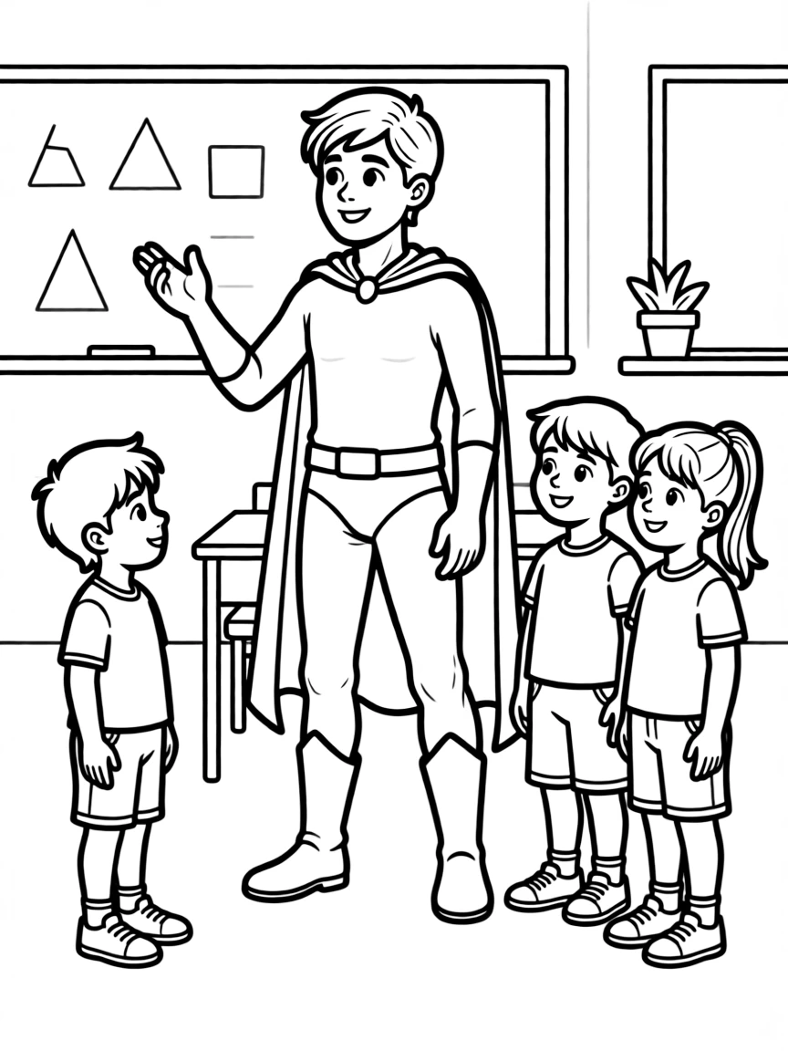 A hero teaching young people about responsibility