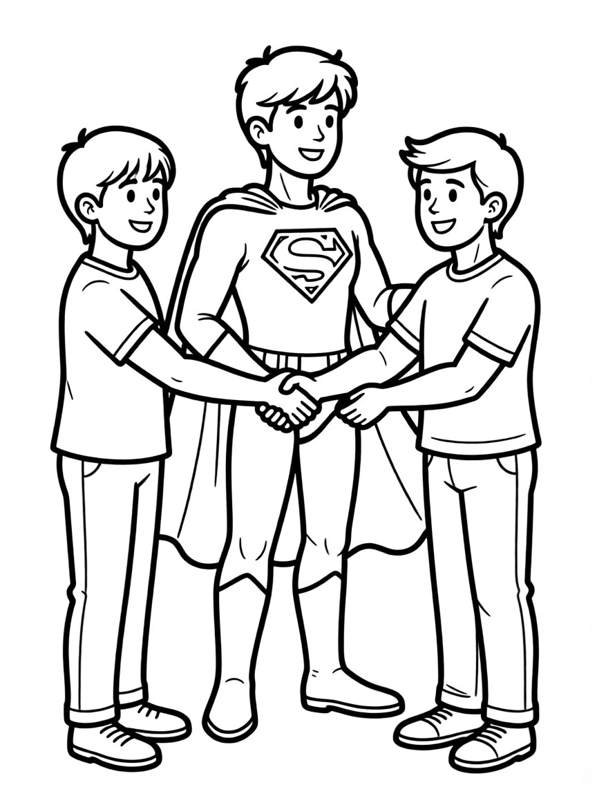 A hero bringing former enemies together for a common cause