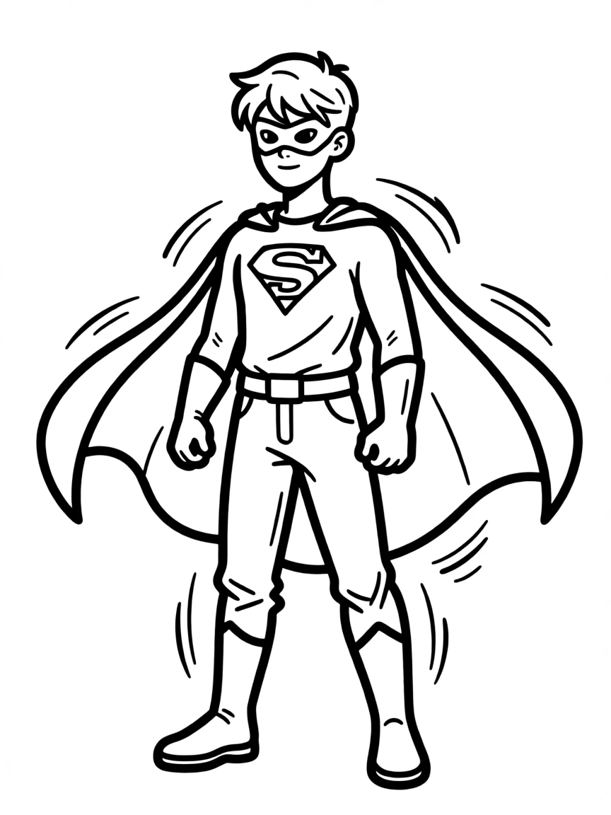 A teenager transforming into their superhero identity