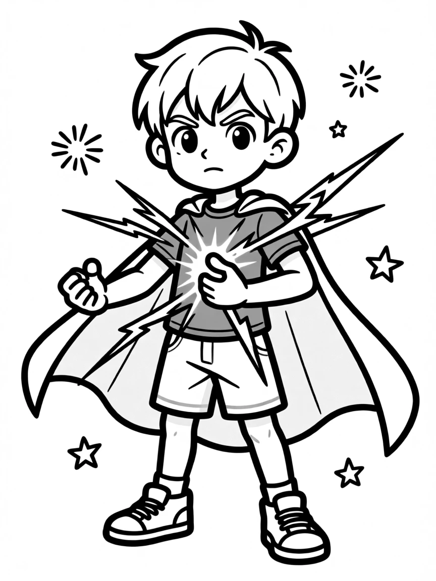 A hero's power manifestation during emotional moment