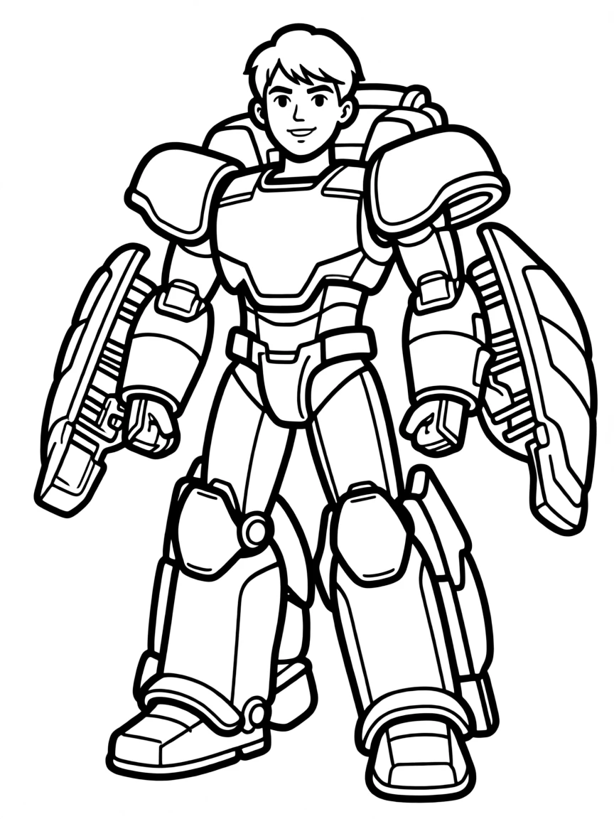 A deluxe action figure with expanding armor features
