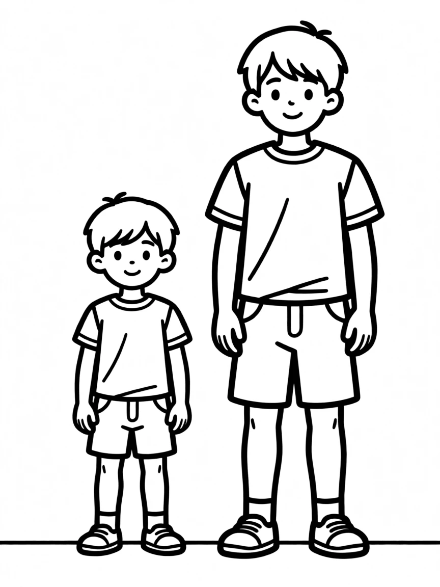 A size comparison of standard and deluxe figures