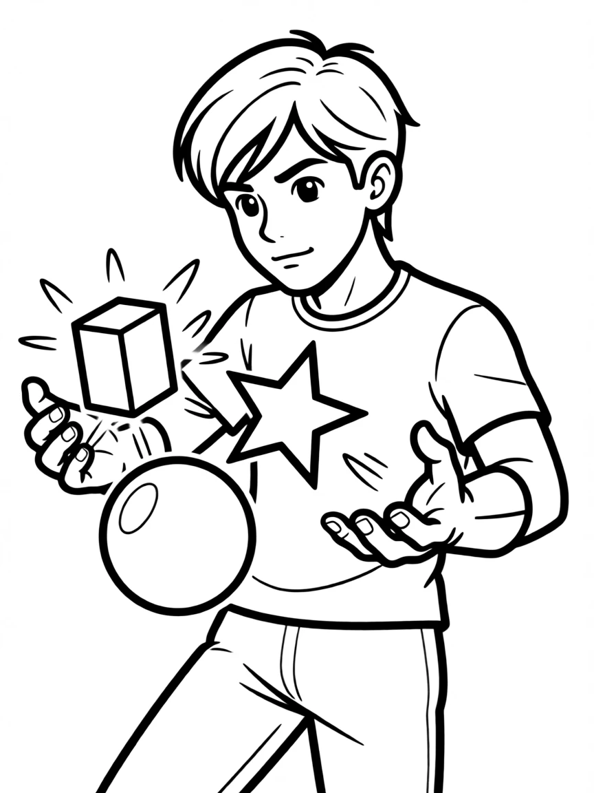 A hero with light powers creating solid objects