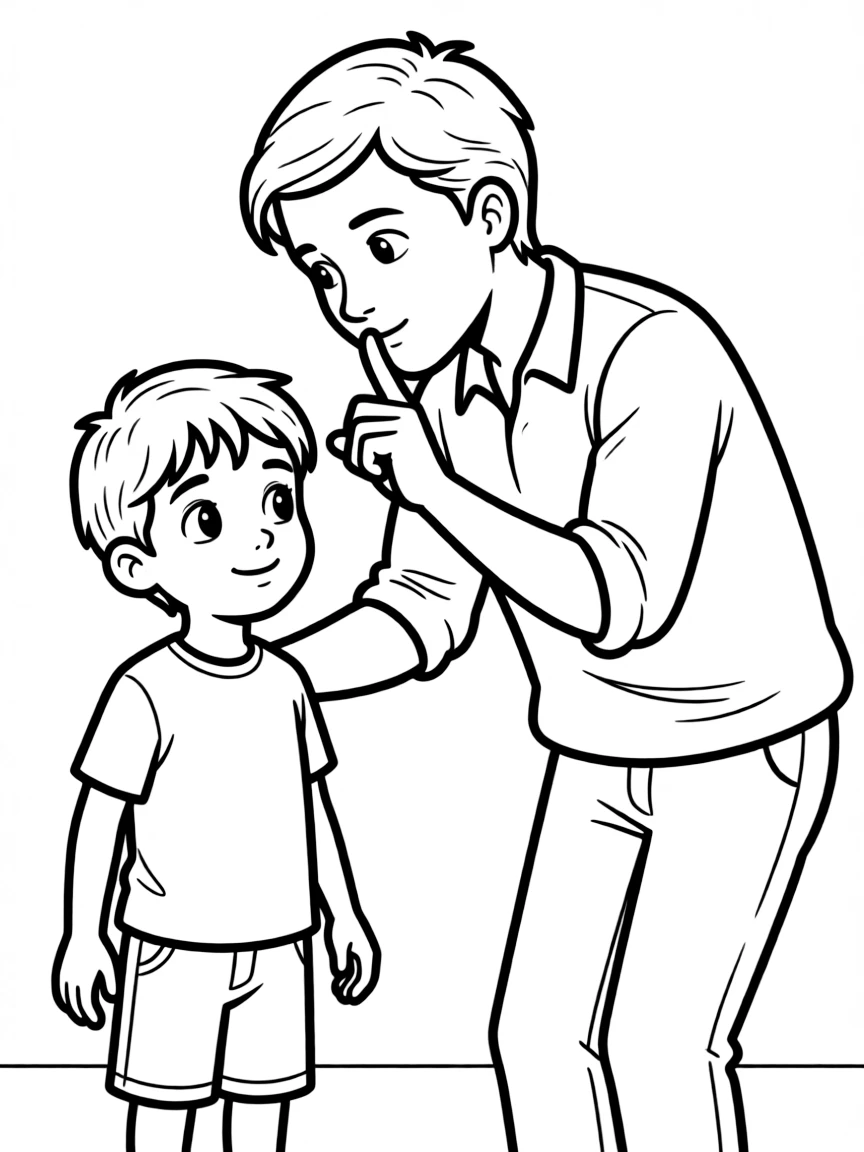 A mentor revealing an important secret to their protégé