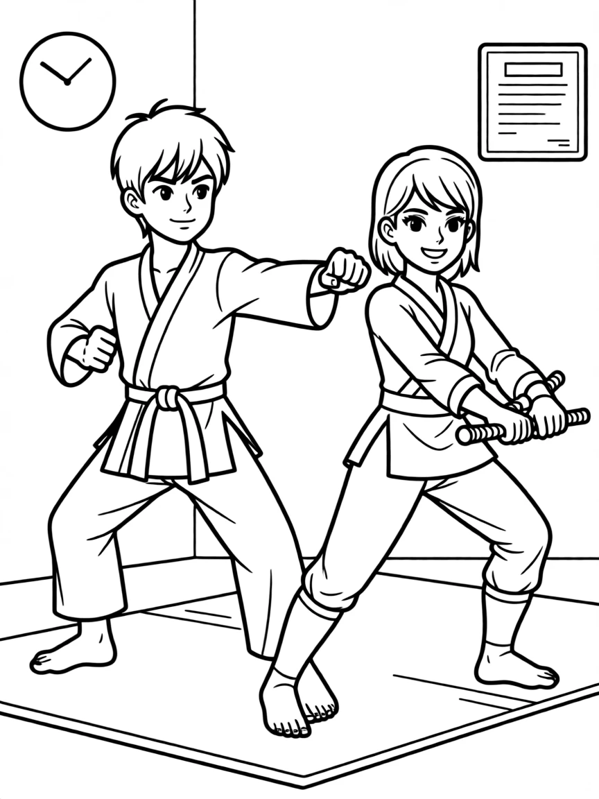 Siblings with similar abilities but different fighting styles