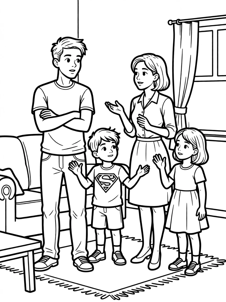 A family argument about superhero responsibilities