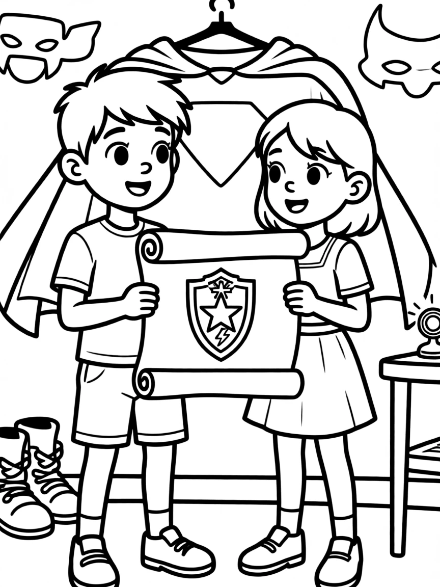 Adopted siblings discovering shared heroic heritage
