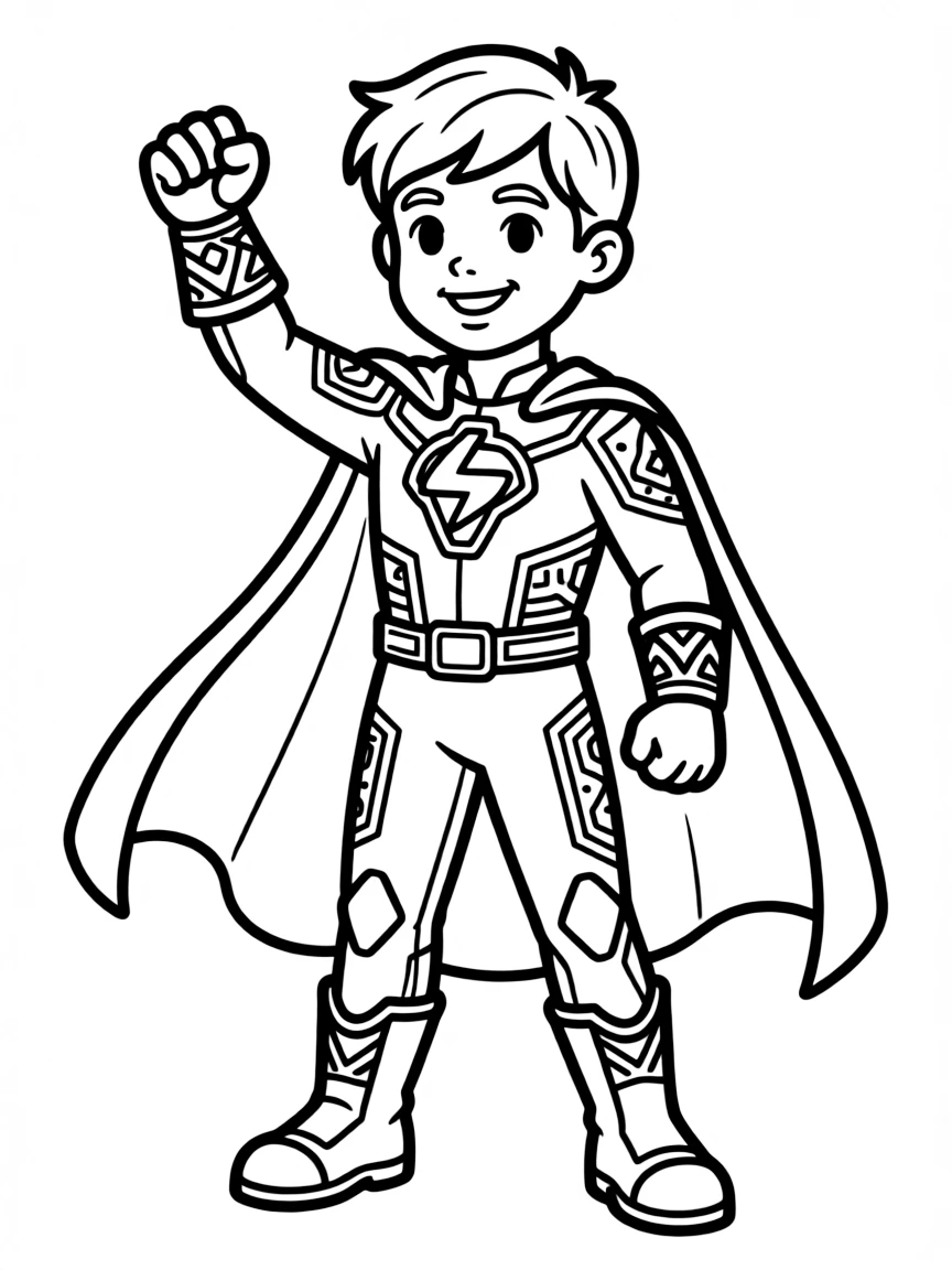 A hero incorporating their cultural heritage into their costume