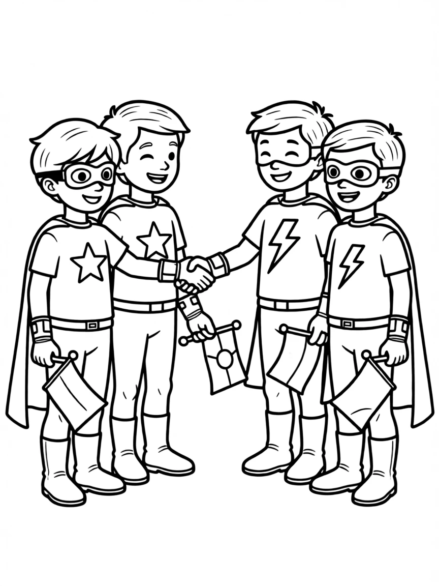 An exchange program between international hero teams