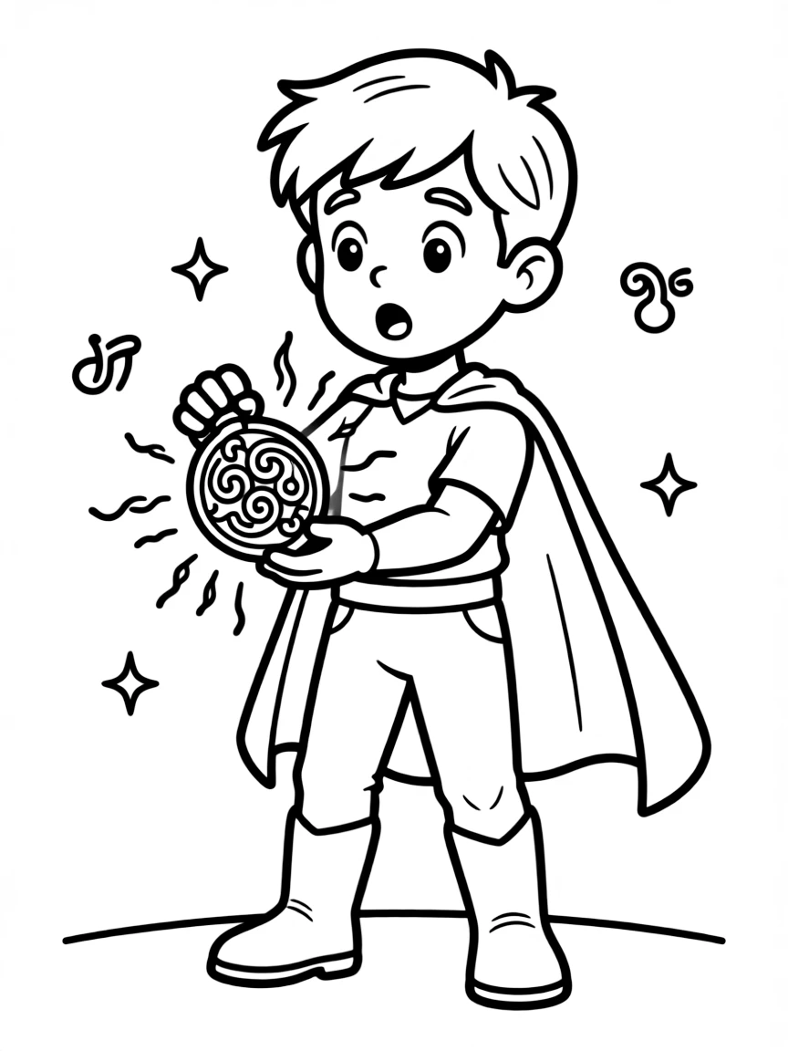 A cursed artifact affecting a hero's powers