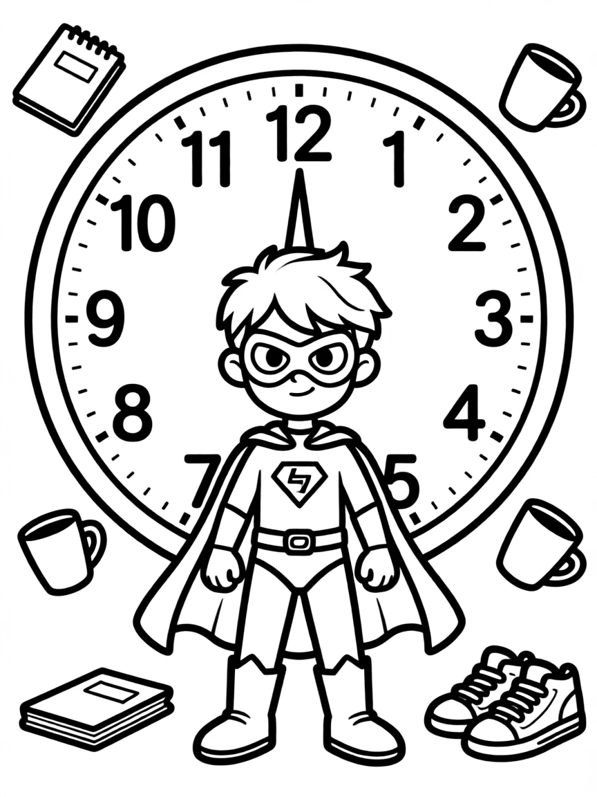 A hero stuck in a time loop repeating the same events
