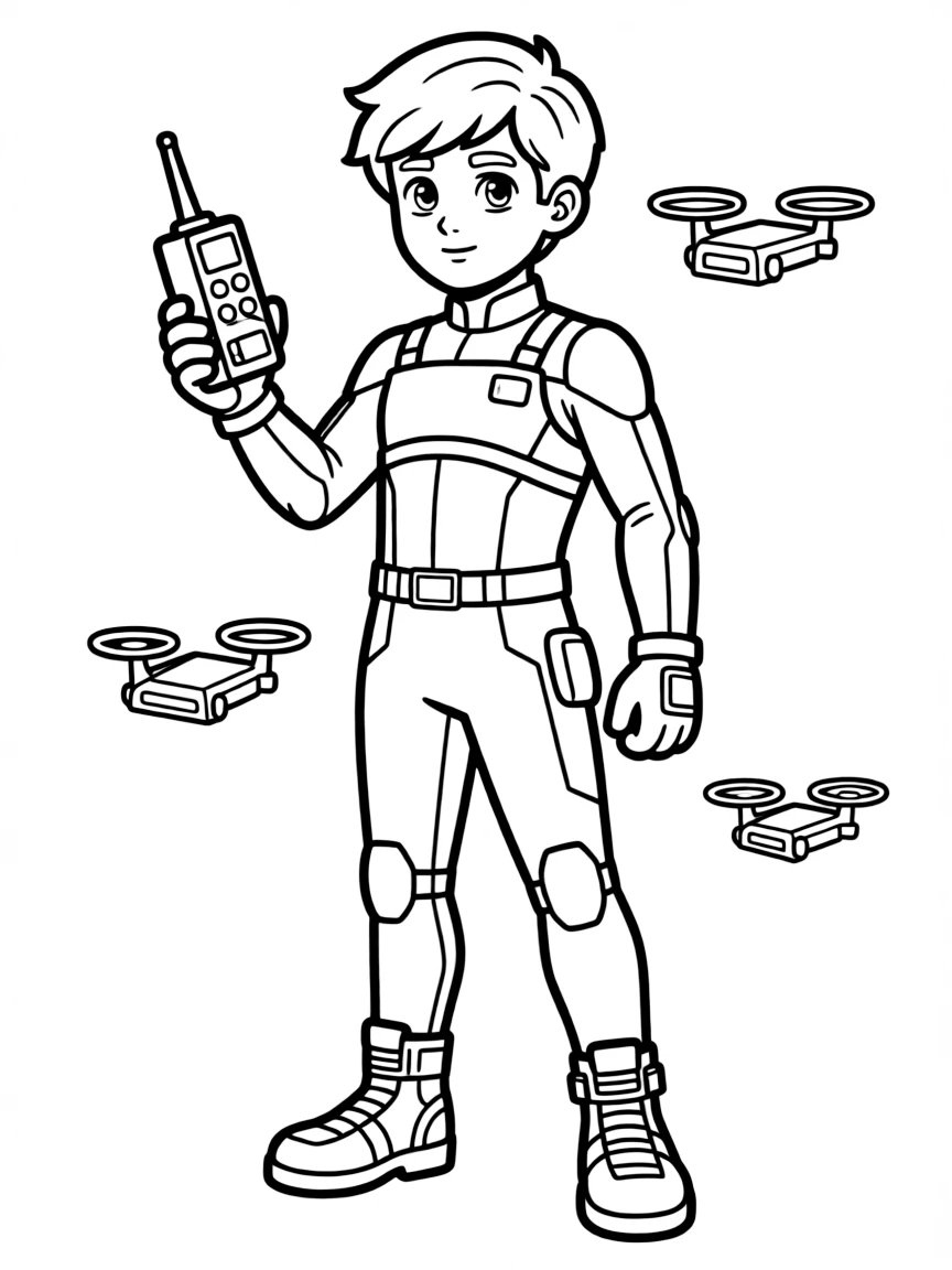 A hero testing experimental new equipment