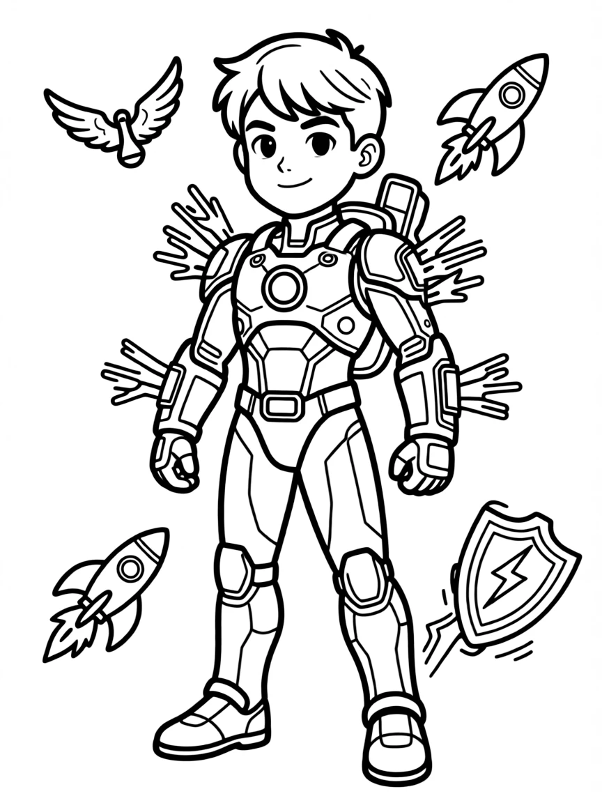 A hero's emergency backup systems activating