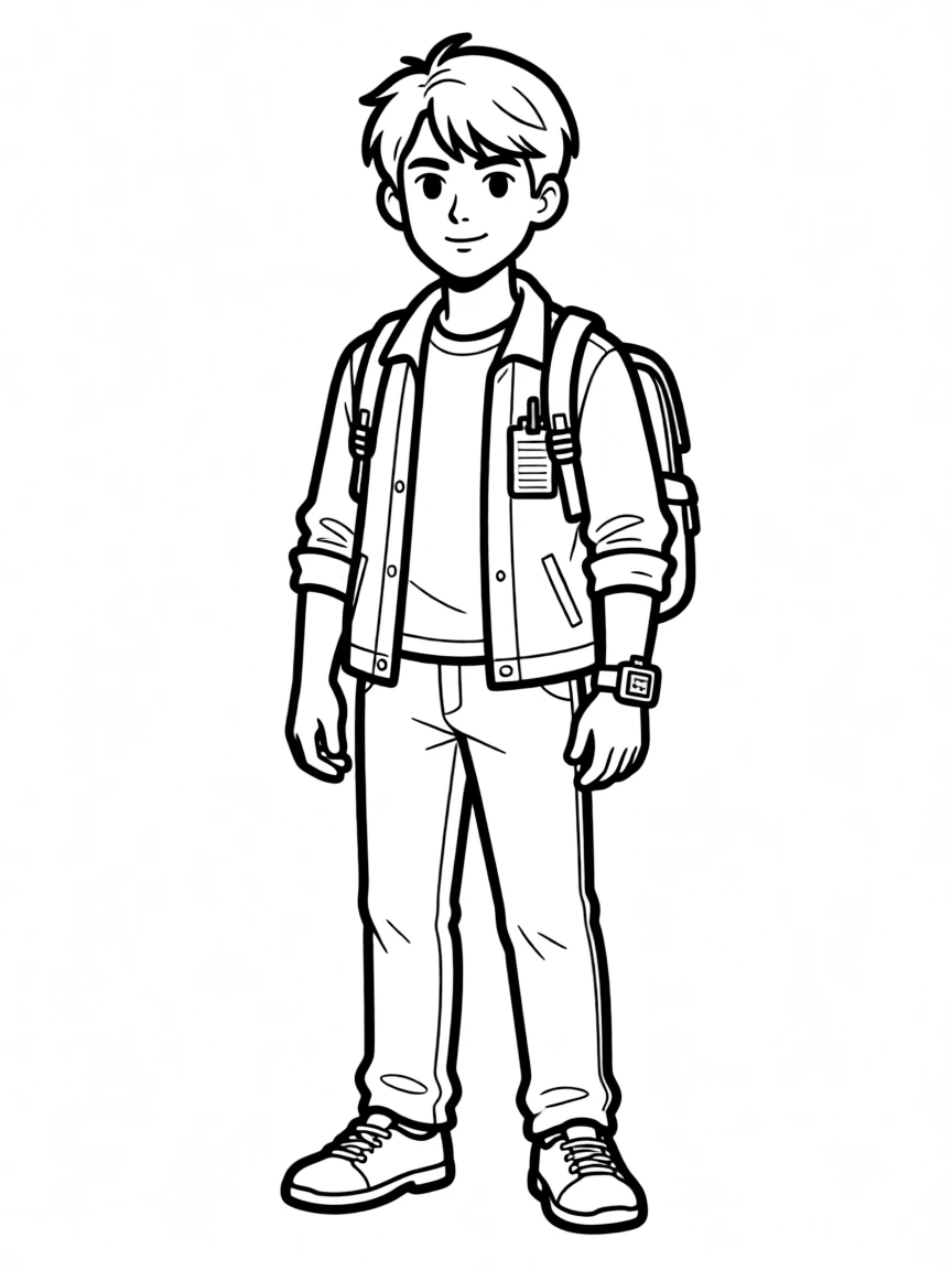 A hero disguised as a civilian for a covert mission