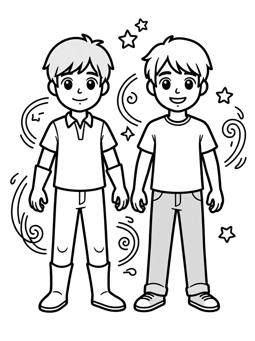 A shapeshifting hero taking someone else's appearance