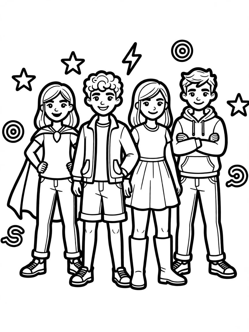 A team of heroes representing different backgrounds