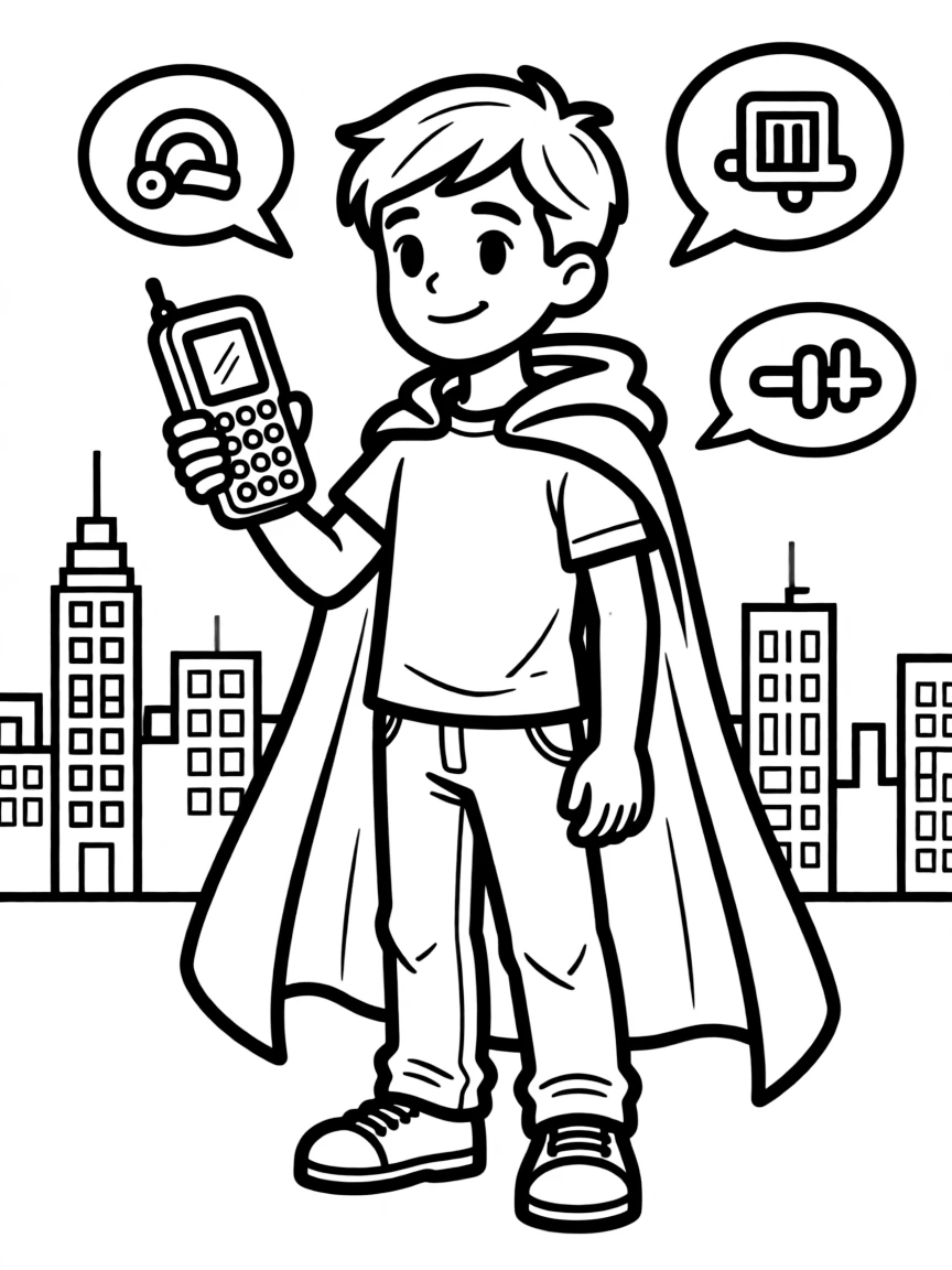 A hero who doesn't speak the local language using translation tech