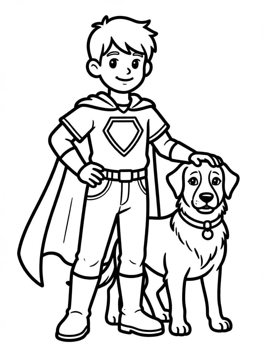 A hero's loyal pet protecting their secret identity