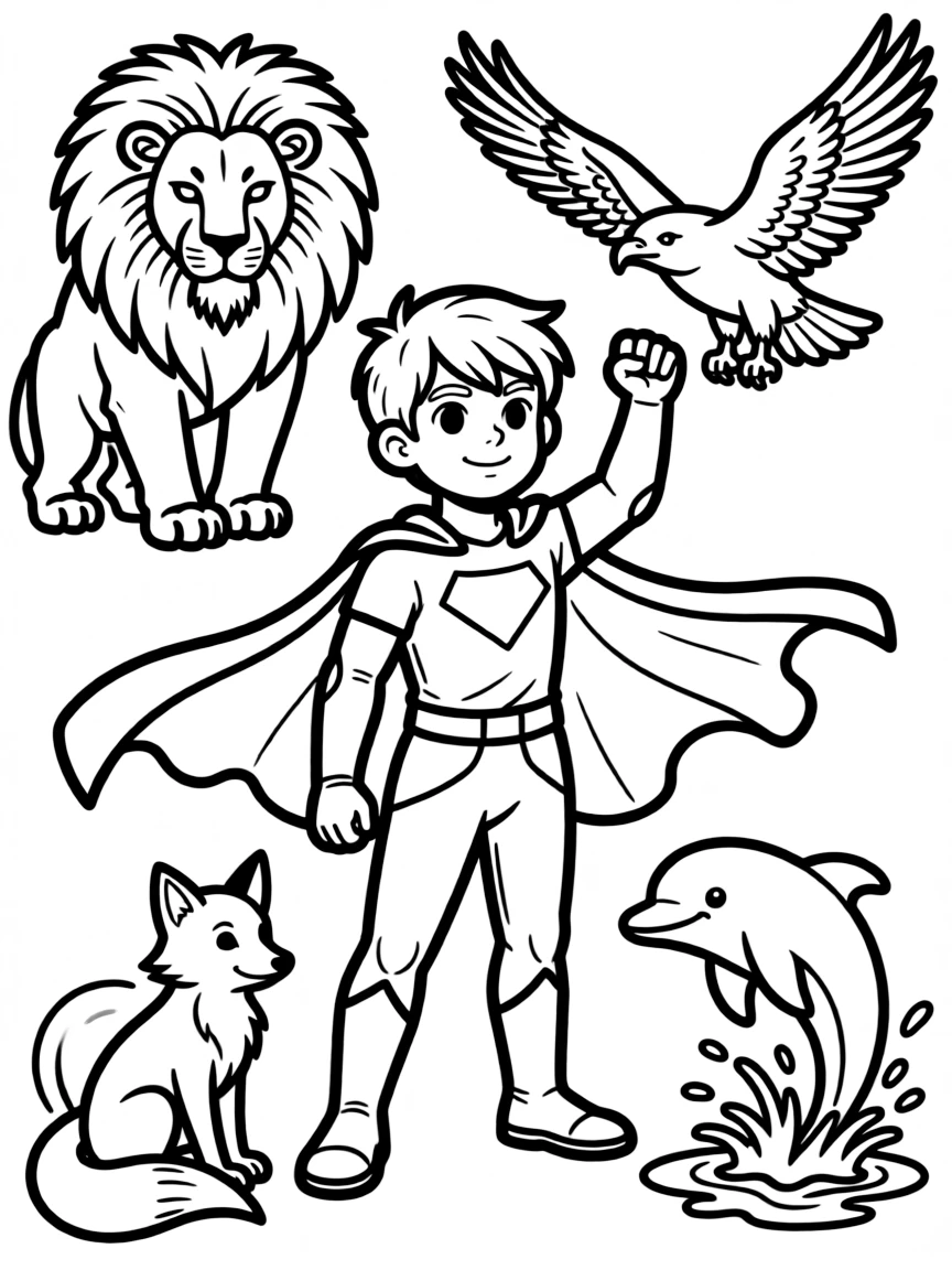 A hero with the ability to transform into various animals