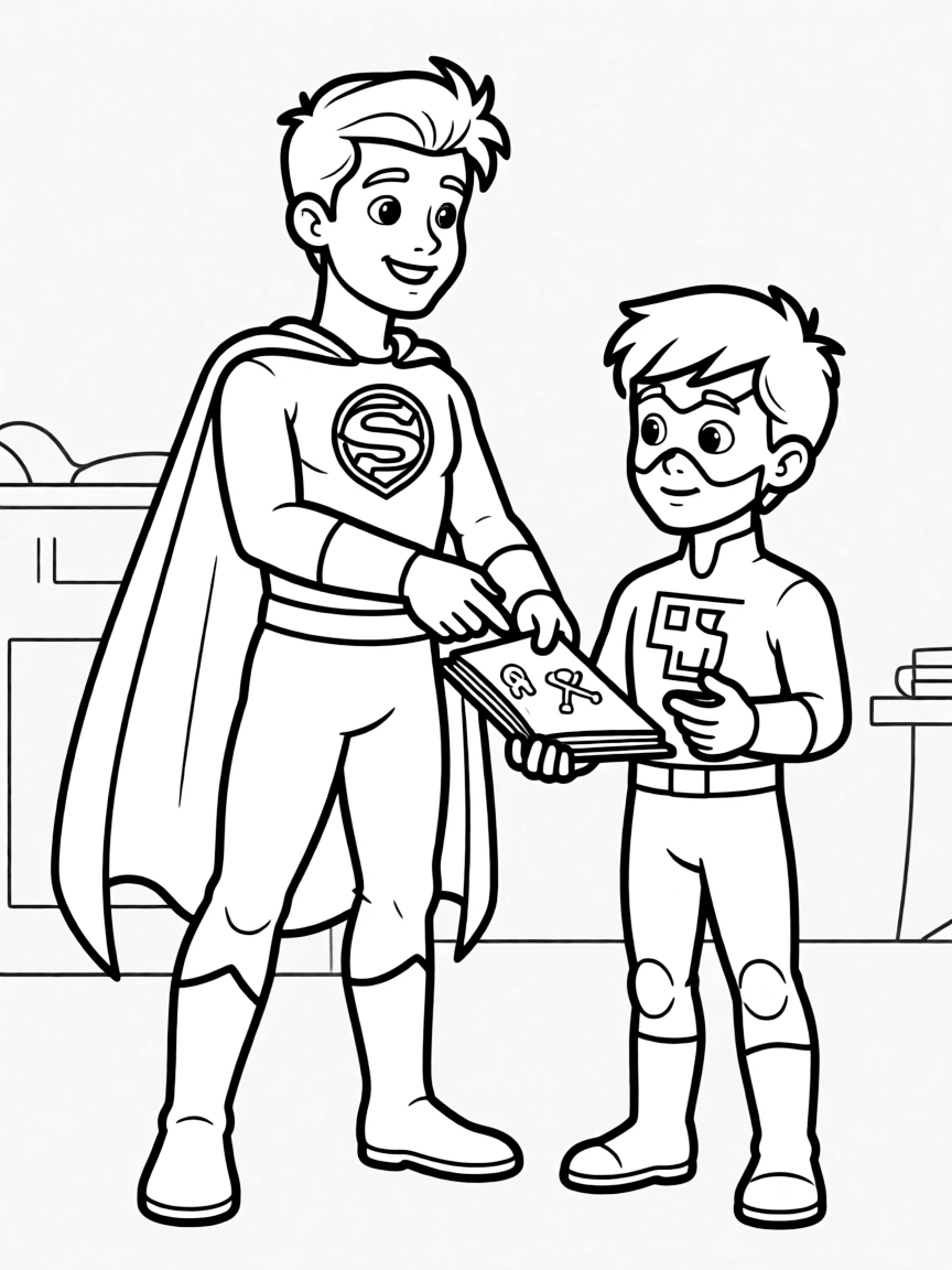 A veteran hero showing a rookie from another team the ropes