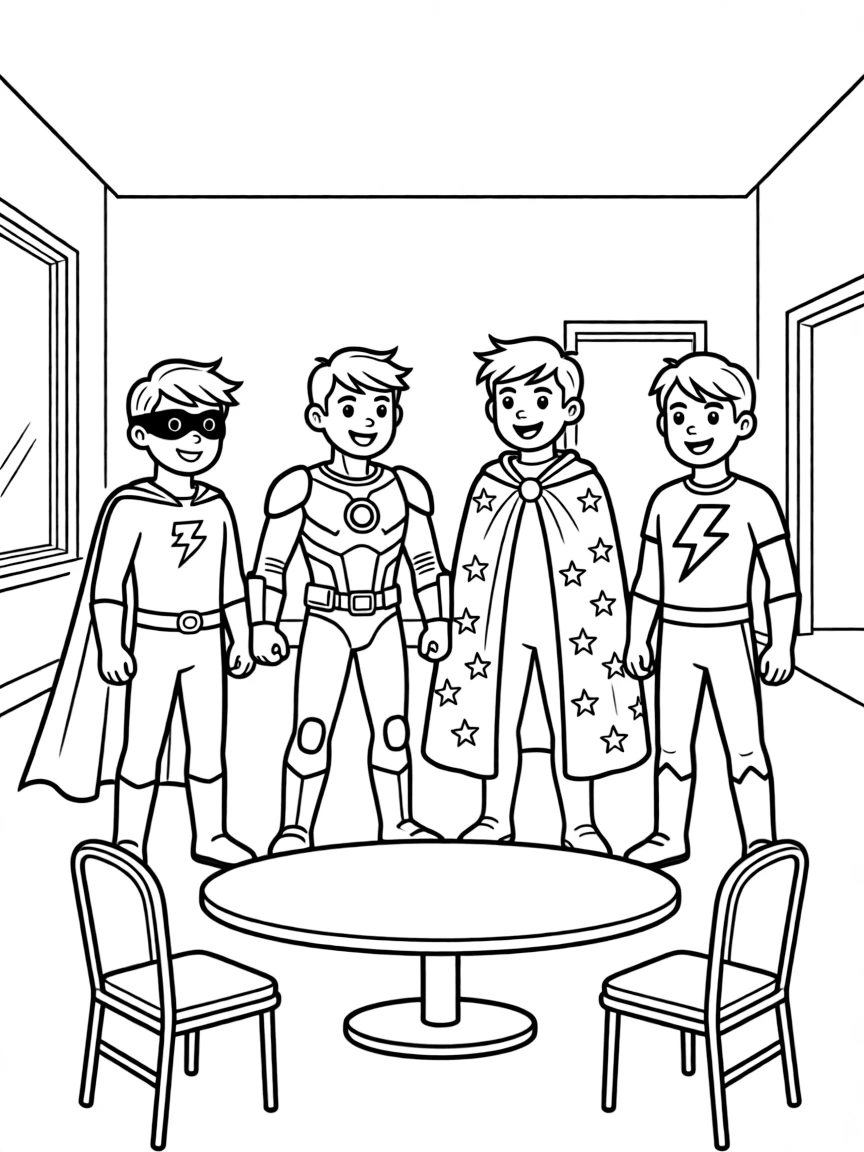 A mismatched hero team forced to share headquarters
