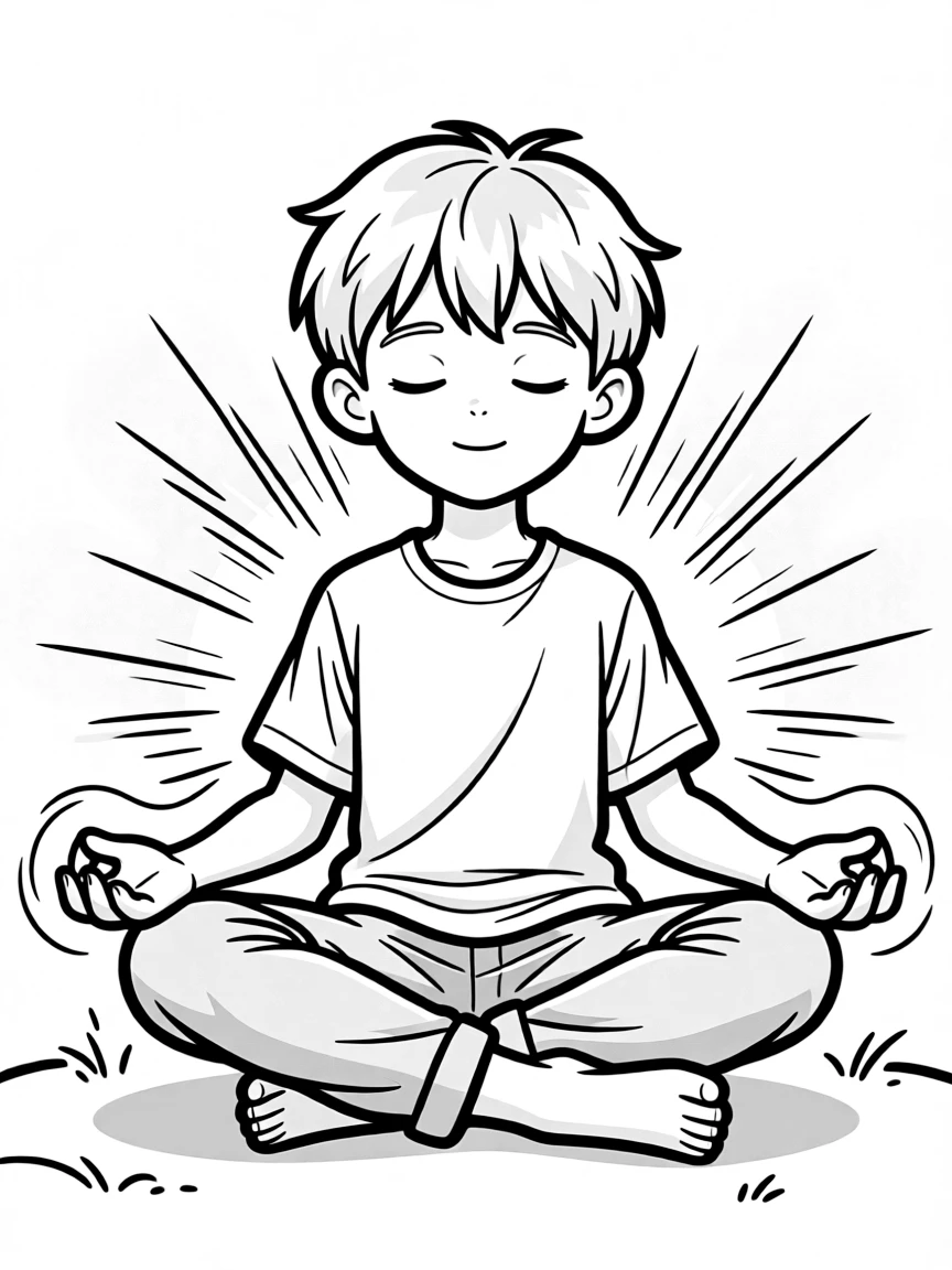 A hero meditating to restore depleted energy