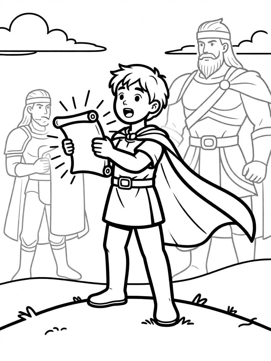 A hero discovering they are descended from a legendary hero