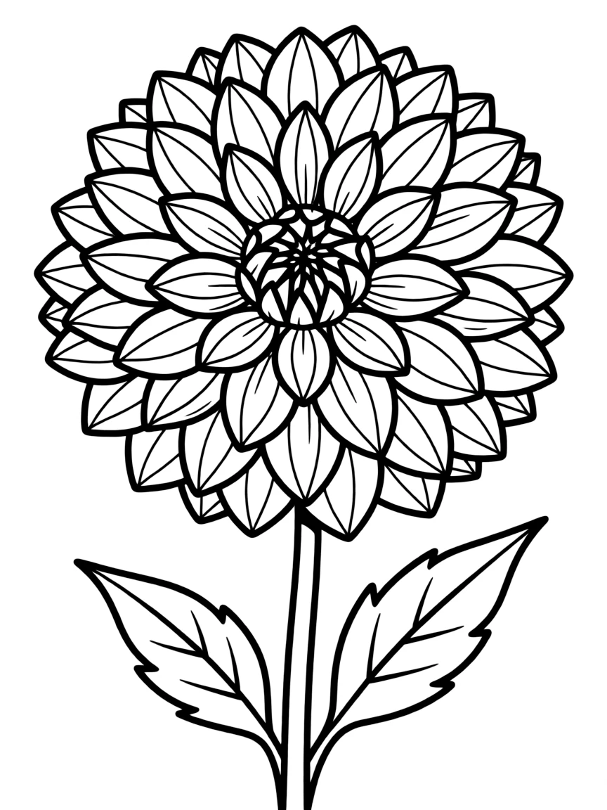 A detailed dahlia bloom showing its intricate petals