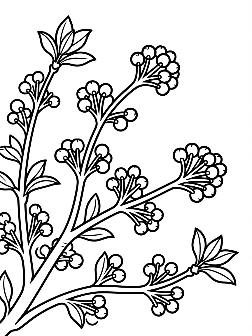 A close-up of budding spring tree branches