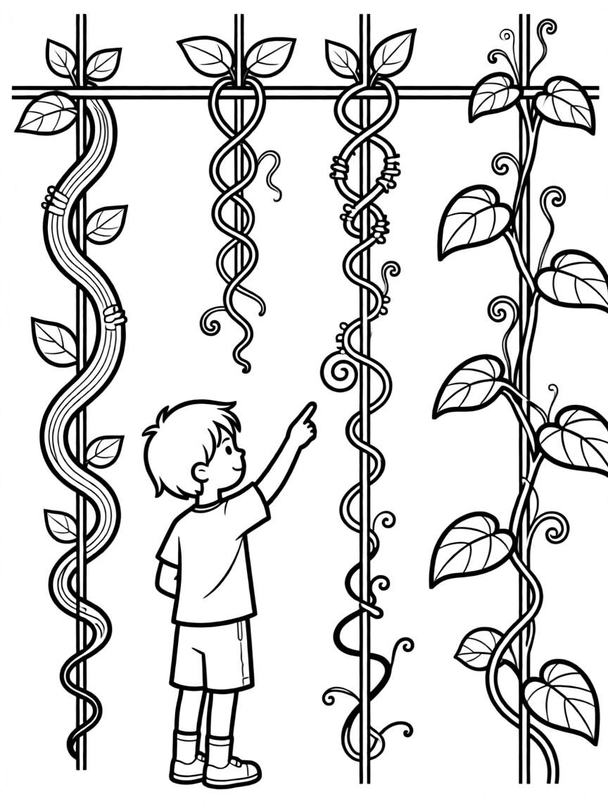 Different types of plant tendrils and climbing methods