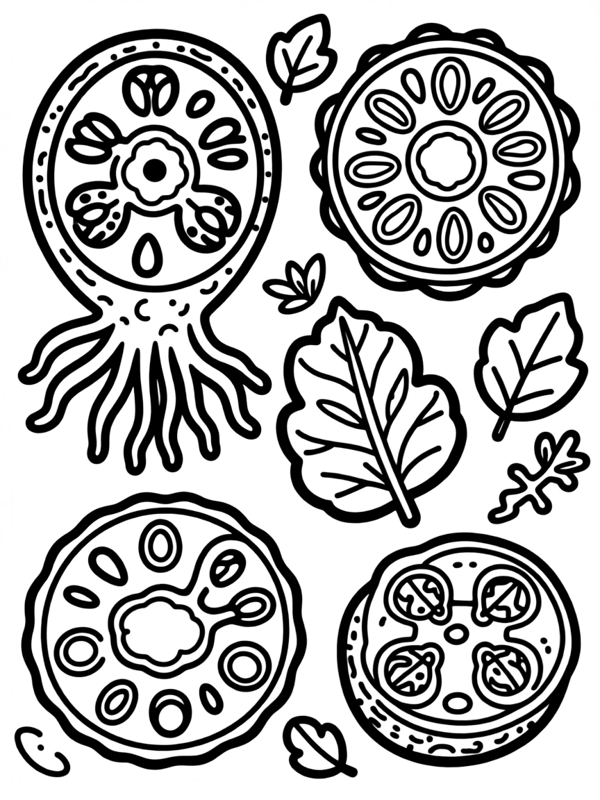 Microscopic view of plant adaptation structures
