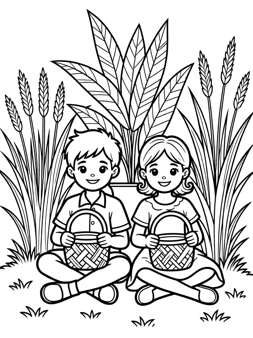 Plants used for basket weaving and fiber arts