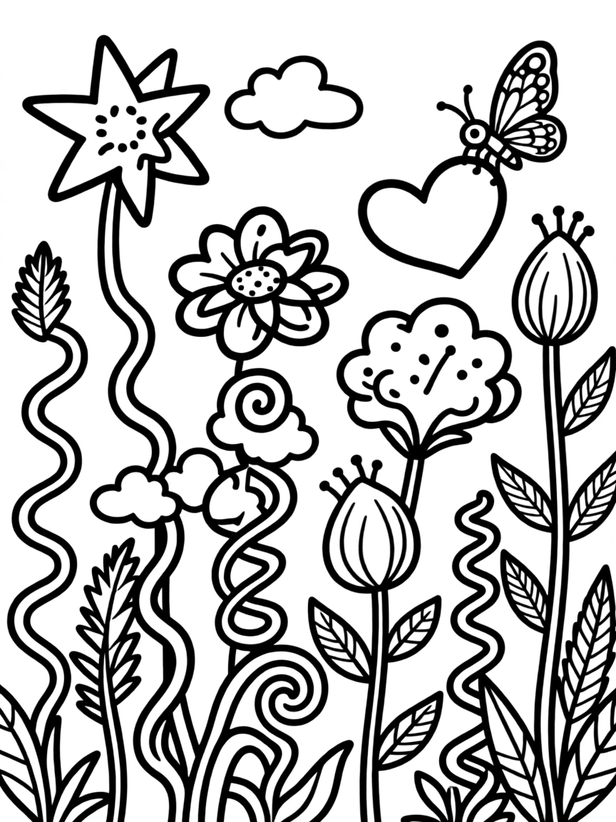 Plants with unusual growth habits or shapes