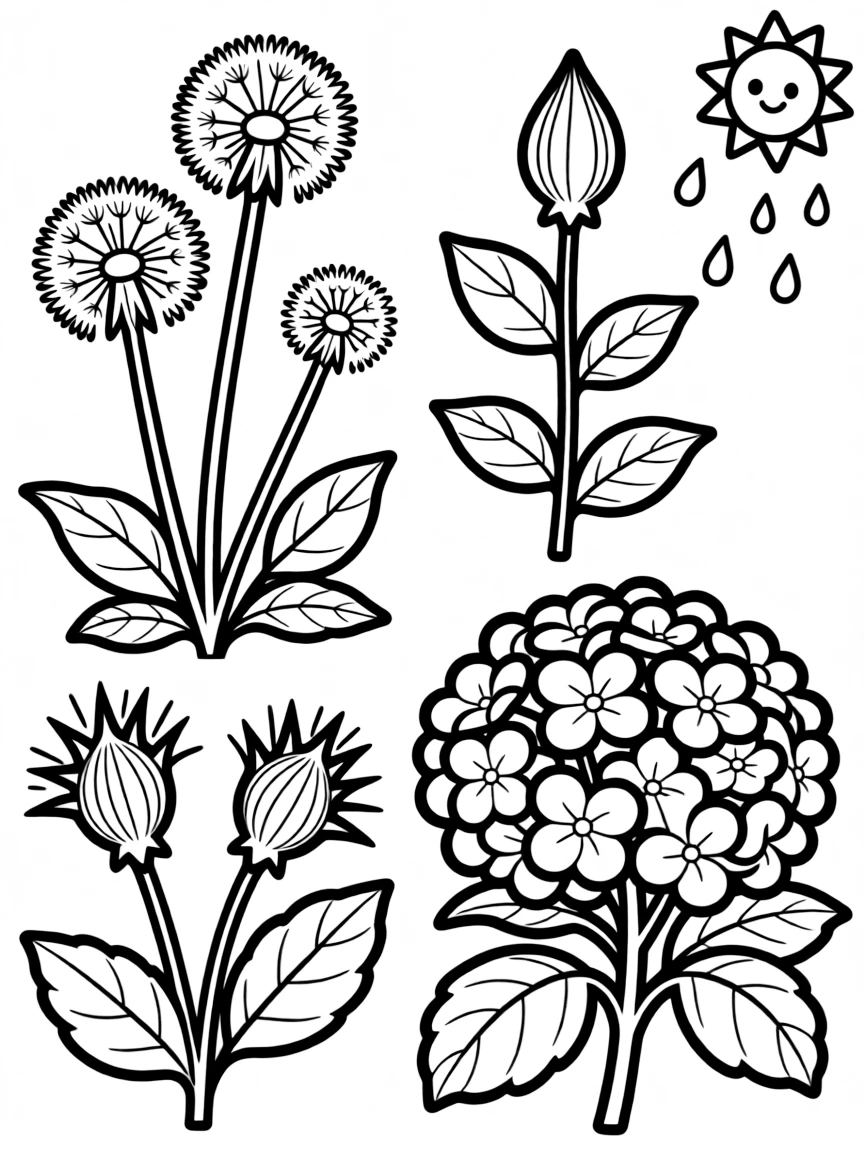 A close-up of plants that can predict weather
