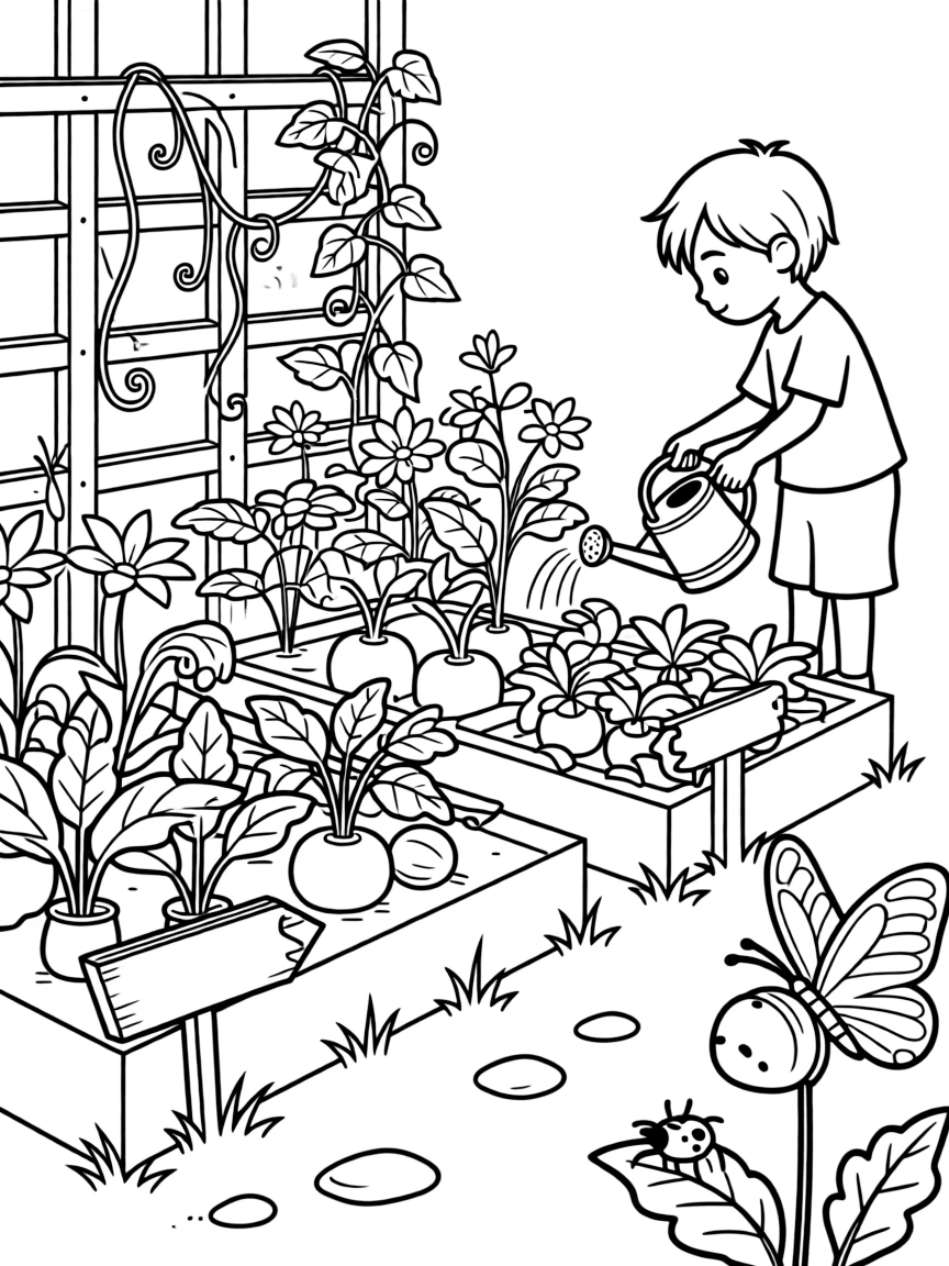 A garden designed to preserve heirloom varieties