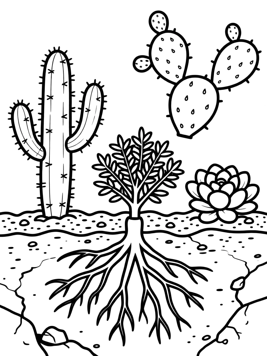 A close-up of plant adaptations to poor soil