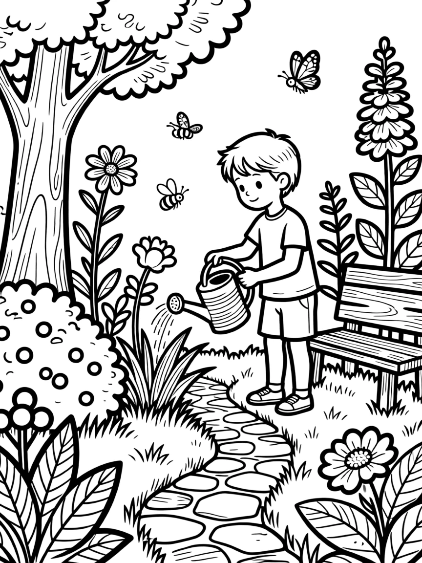 A garden designed around texture rather than color