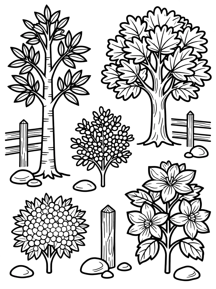 Plants that were historically used as land markers