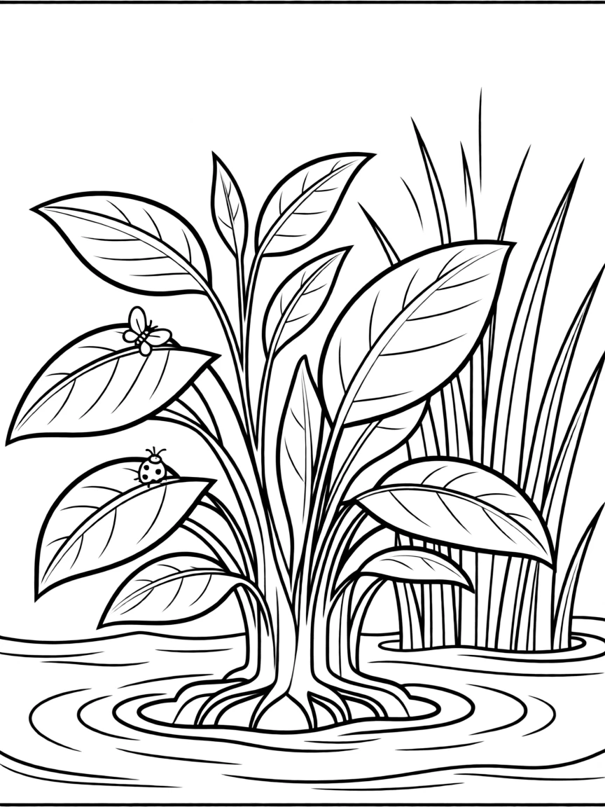 A close-up of how plants survive flooding