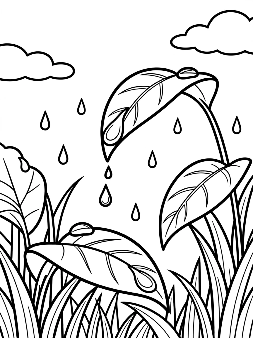 A close-up of how plants capture rainwater