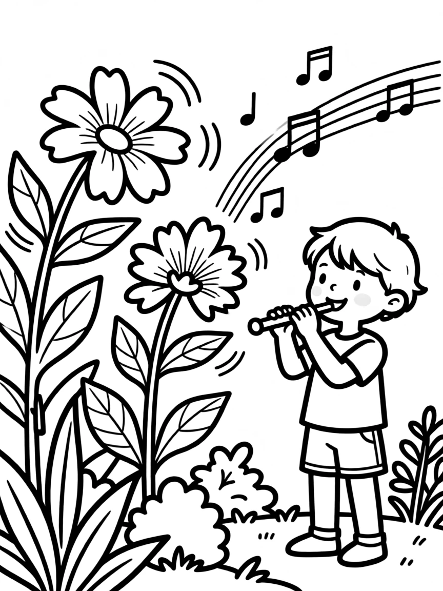 A close-up of plant reactions to music or sound