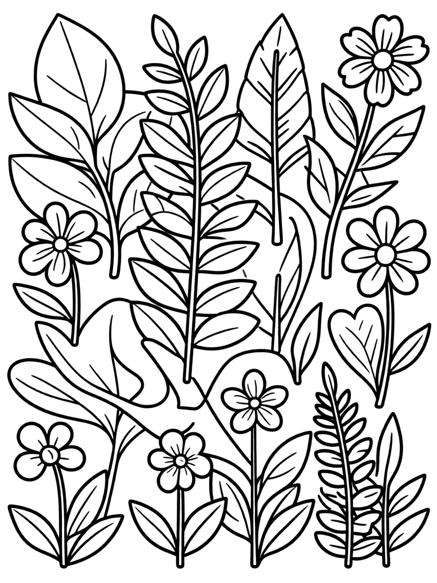 Plants arranged to create optical illusions